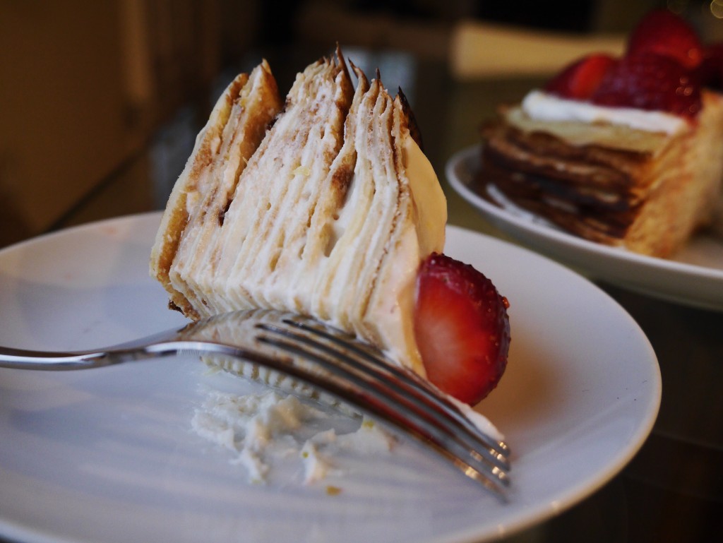 Lemon Ricotta Crepe Cake