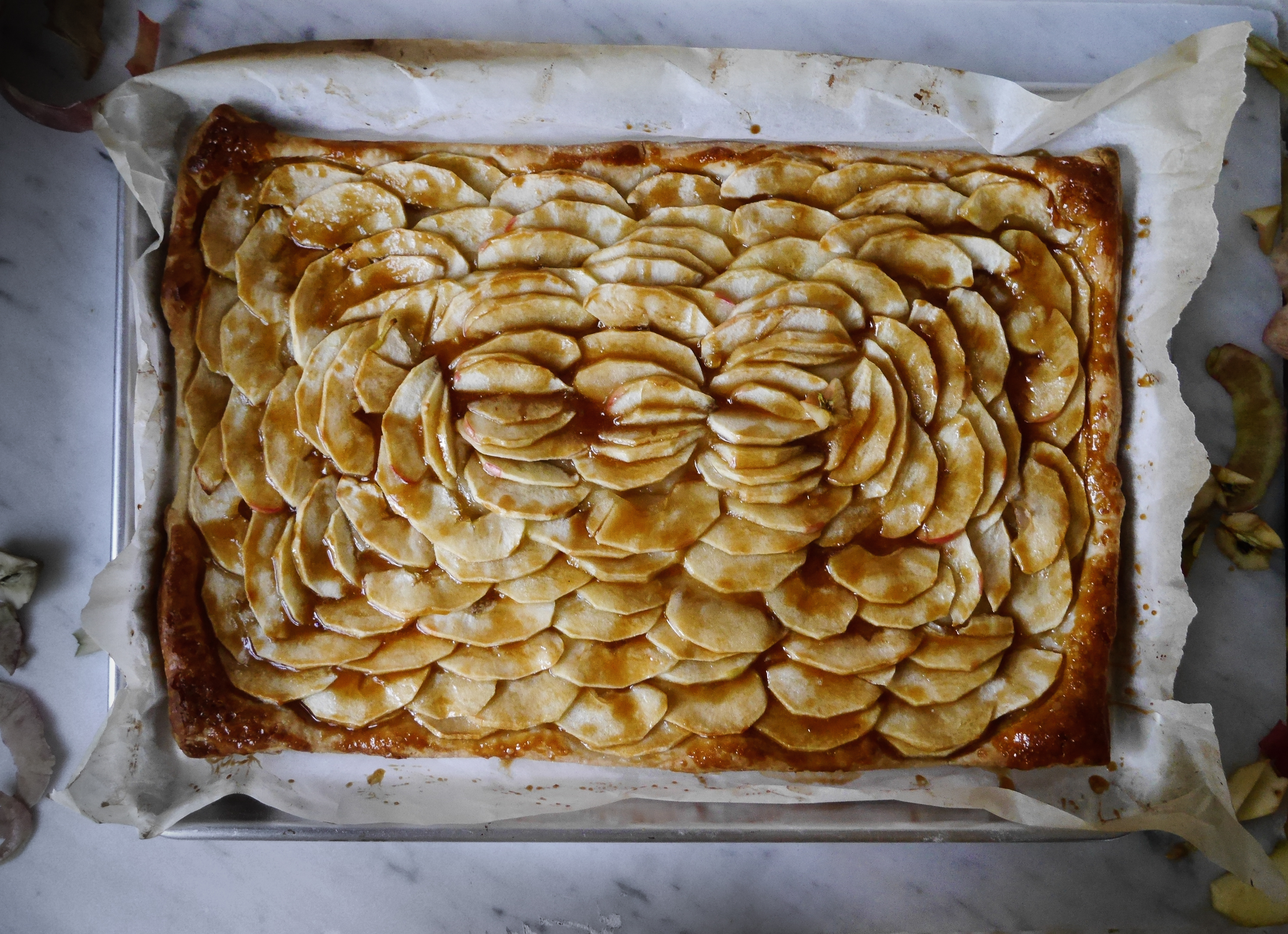 Salted Caramel Apple Tart